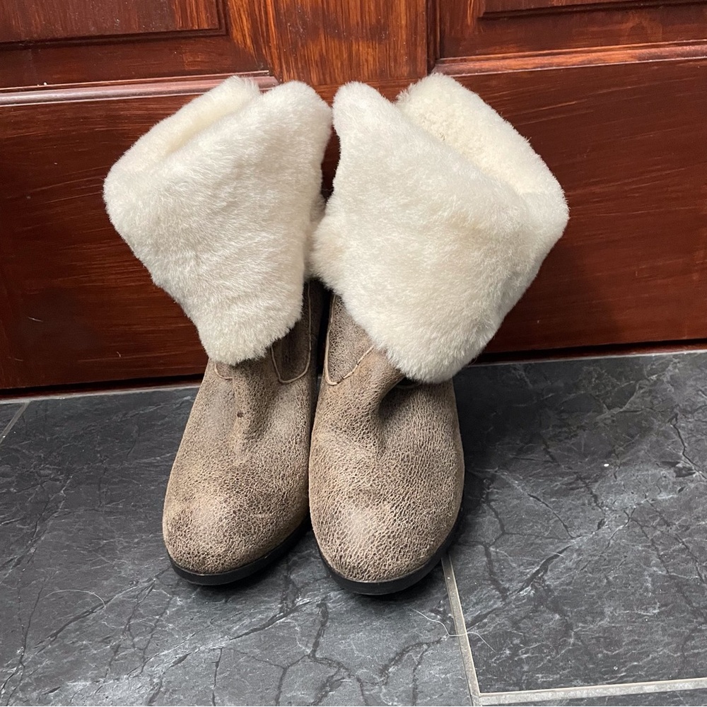 Cozy Brown Fur-Lined Boots